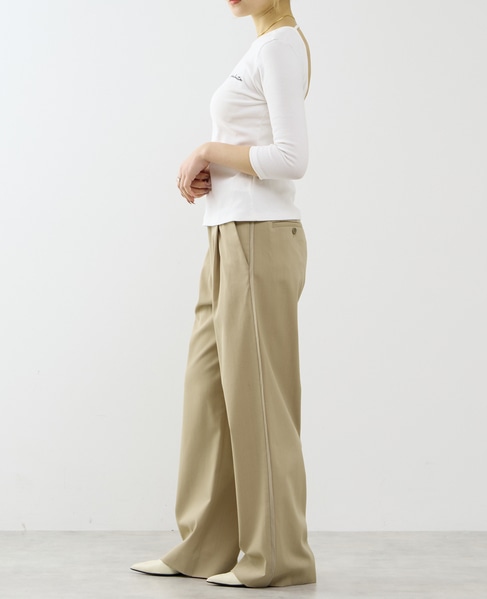 【A_/エース】≪防しわ・速乾≫サイドラインパンツ 詳細画像 キャメル 5