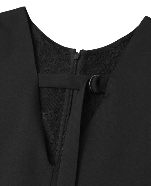 【A_/エース】ドライダブルクロス×レースオールインワン 詳細画像 ブラック 11