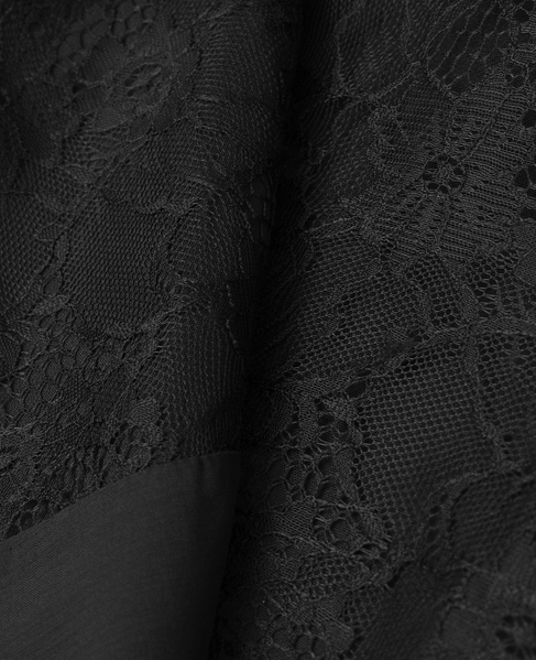 【A_/エース】ドライダブルクロス×レースオールインワン 詳細画像 ブラック 16