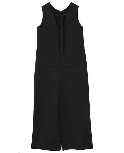 【A_/エース】ドライダブルクロス×レースオールインワン 詳細画像 ブラック 6