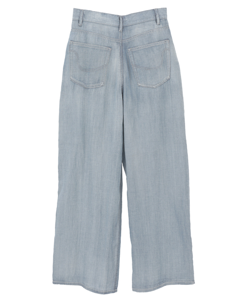 シアーデニムワイドパンツ 詳細画像 ケミカルウォッシュ 15