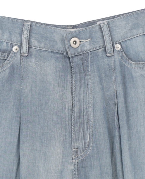 シアーデニムワイドパンツ 詳細画像 ケミカルウォッシュ 16