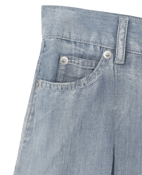 シアーデニムワイドパンツ 詳細画像 ケミカルウォッシュ 18