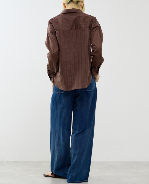 シアーデニムワイドパンツ 詳細画像 インディゴブルー 7