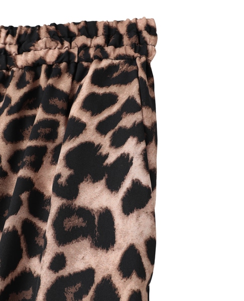 レオパード柄ALLゴムリラックスパンツ 詳細画像 レオパード 15