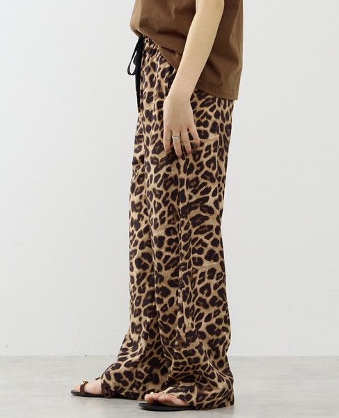 レオパード柄ALLゴムリラックスパンツ 詳細画像 レオパード 2
