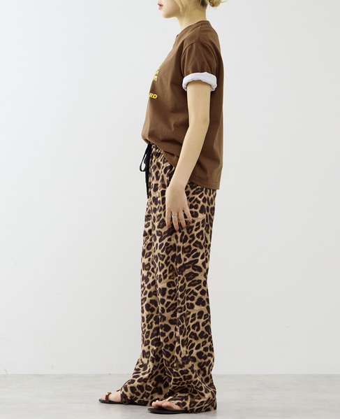 レオパード柄ALLゴムリラックスパンツ 詳細画像 レオパード 6