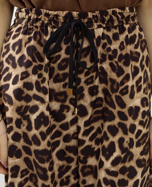 レオパード柄ALLゴムリラックスパンツ 詳細画像 レオパード 8