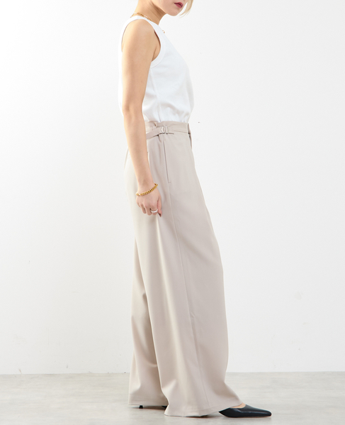 ≪高機能素材≫ワイドパンツ 詳細画像 グレイッシュベージュ 10