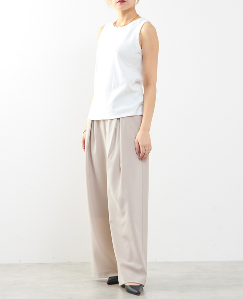 ≪高機能素材≫ワイドパンツ 詳細画像 グレイッシュベージュ 11