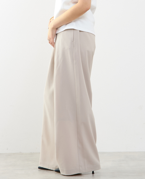 ≪高機能素材≫ワイドパンツ 詳細画像 グレイッシュベージュ 3