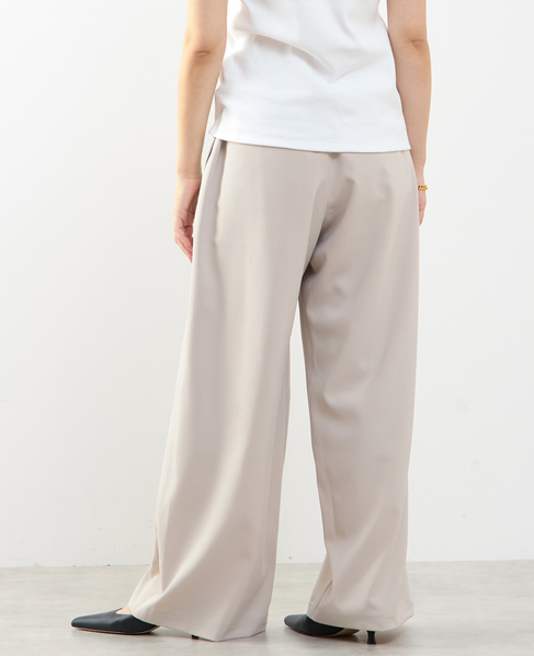 ≪高機能素材≫ワイドパンツ 詳細画像 グレイッシュベージュ 4