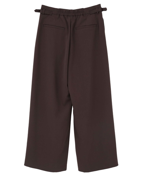 ≪高機能素材≫ワイドパンツ 詳細画像 ブラウン 10