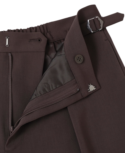 ≪高機能素材≫ワイドパンツ 詳細画像 ブラウン 12