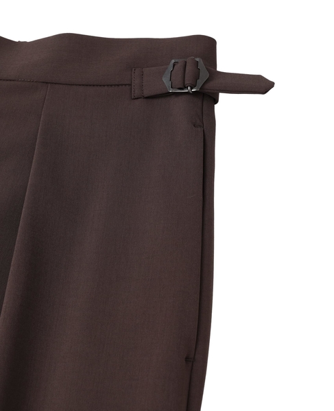 ≪高機能素材≫ワイドパンツ 詳細画像 ブラウン 13