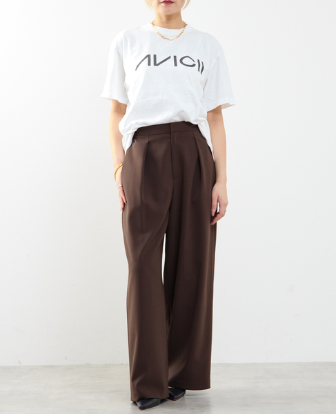 ≪高機能素材≫ワイドパンツ 詳細画像 ブラウン 4