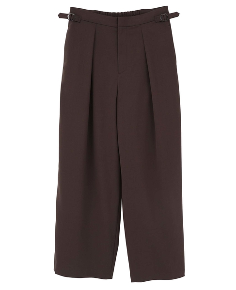 ≪高機能素材≫ワイドパンツ 詳細画像 ブラウン 9