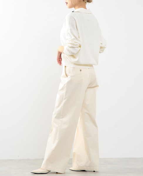 【A_/エース】ソフトラインチノパンツ 詳細画像 オフホワイト 6