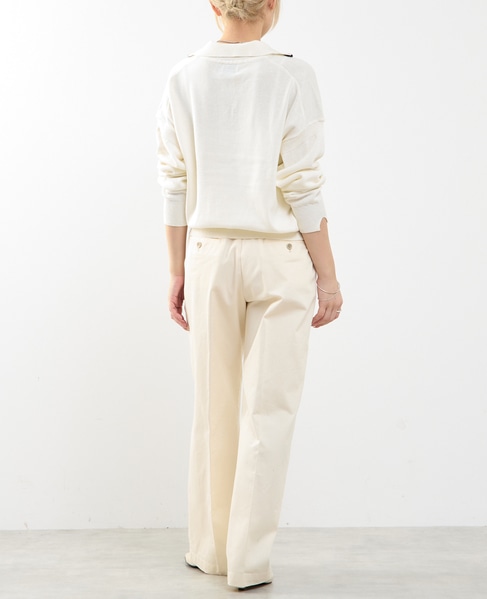 【A_/エース】ソフトラインチノパンツ 詳細画像 オフホワイト 7
