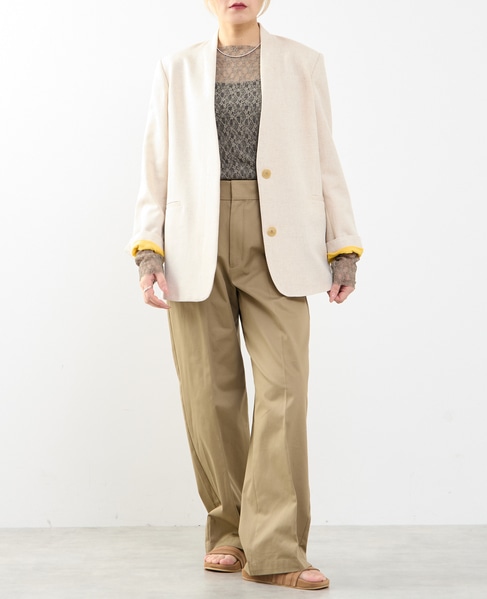 【A_/エース】ソフトラインチノパンツ 詳細画像 ベージュ 10