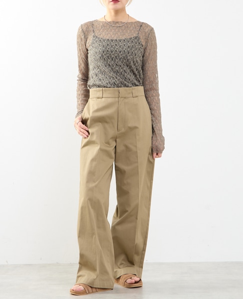 【A_/エース】ソフトラインチノパンツ 詳細画像 ベージュ 4