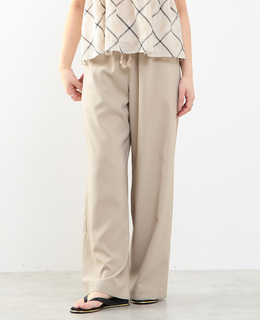 【A_/エース】ゴム仕様＆ドローコード付きリラックス ストライプパンツ