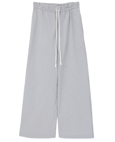 【A_/エース】ゴム仕様＆ドローコード付きリラックス ストライプパンツ 詳細画像 ネイビーストライプ 17