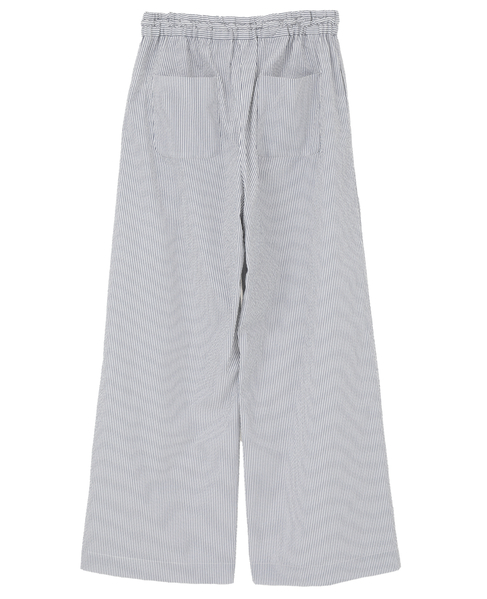 【A_/エース】ゴム仕様＆ドローコード付きリラックス ストライプパンツ 詳細画像 ネイビーストライプ 18