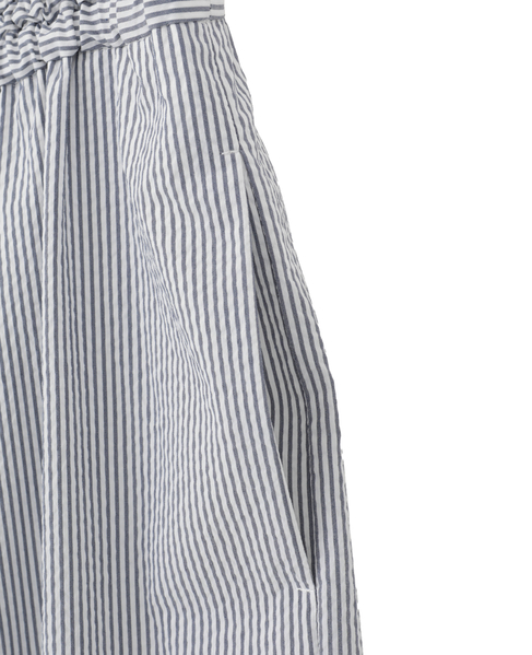 【A_/エース】ゴム仕様＆ドローコード付きリラックス ストライプパンツ 詳細画像 ネイビーストライプ 20