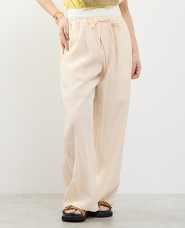 2枚穿いてる風イージーパンツ