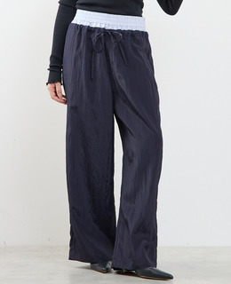 2枚穿いてる風イージーパンツ