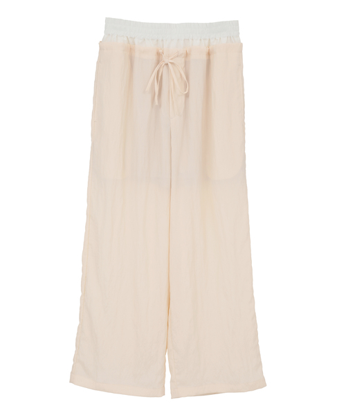 2枚穿いてる風イージーパンツ 詳細画像 クリーム 9