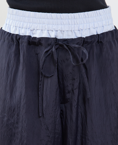 2枚穿いてる風イージーパンツ 詳細画像 ネイビー 14