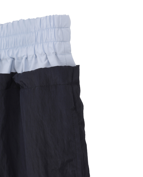 2枚穿いてる風イージーパンツ 詳細画像 ネイビー 21