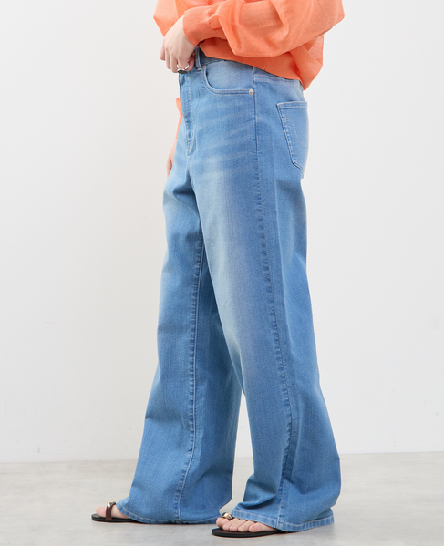 ストレッチワイドデニム 詳細画像 ブリーチ 3