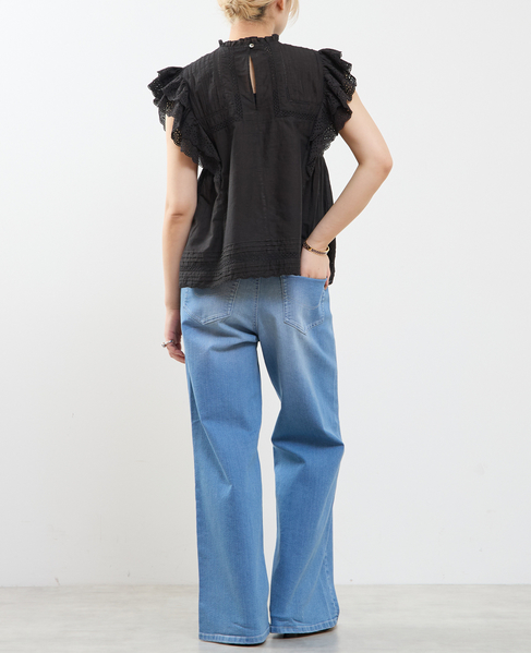 ストレッチワイドデニム 詳細画像 ブリーチ 8