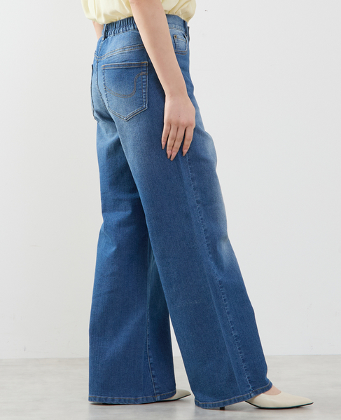 ストレッチワイドデニム 詳細画像 インディゴブルー 10