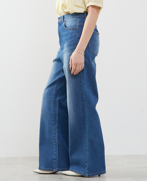 ストレッチワイドデニム 詳細画像 インディゴブルー 8