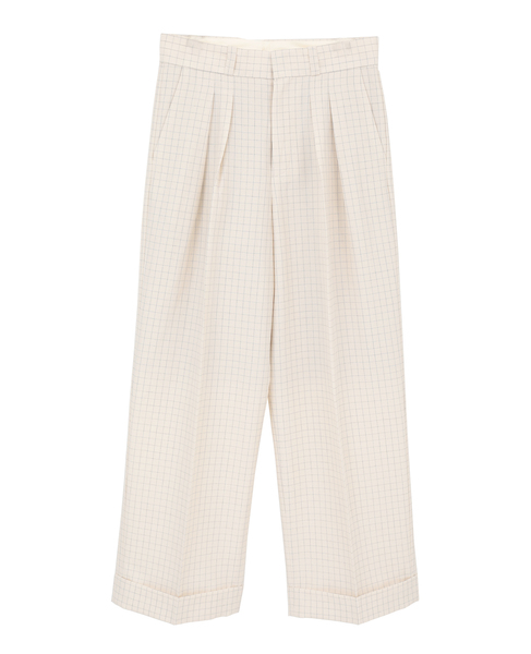 【A_ /エース】ダブルヘム 2タックパンツ 詳細画像 ベージュ系その他 5