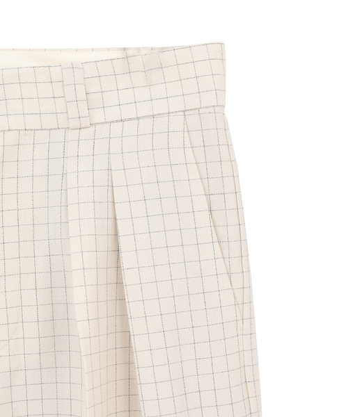 【A_ /エース】ダブルヘム 2タックパンツ 詳細画像 ベージュ系その他 9