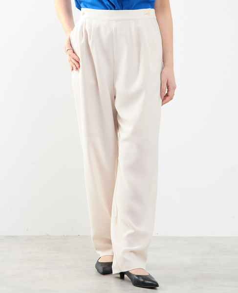 【A_/エース】ダブルクロステーパードパンツ 詳細画像 オフホワイト 1