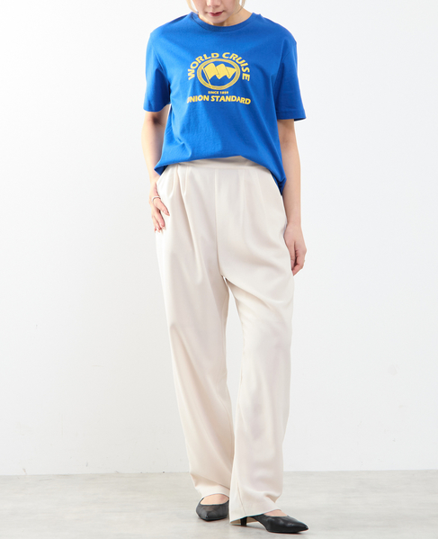 【A_/エース】ダブルクロステーパードパンツ 詳細画像 オフホワイト 5