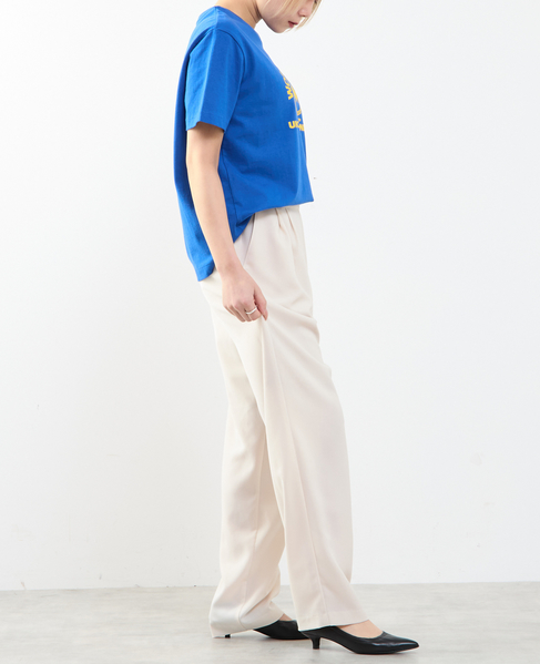【A_/エース】ダブルクロステーパードパンツ 詳細画像 オフホワイト 7