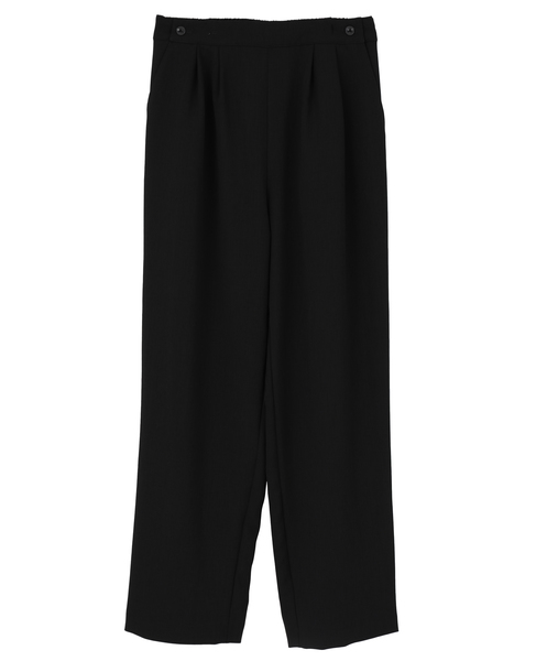 【A_/エース】ダブルクロステーパードパンツ 詳細画像 ブラック 1