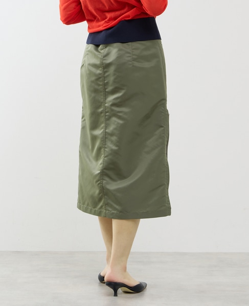 ≪撥水加工≫ミリタリーデザインサイドプリーツスカート 詳細画像 カーキ 11
