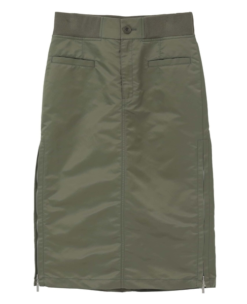 ≪撥水加工≫ミリタリーデザインサイドプリーツスカート 詳細画像 カーキ 20