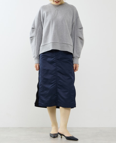 ≪撥水加工≫ミリタリーデザインサイドプリーツスカート 詳細画像 ネイビー 10