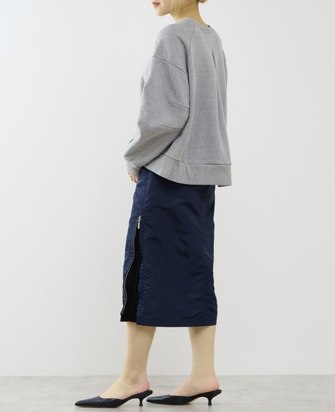 ≪撥水加工≫ミリタリーデザインサイドプリーツスカート 詳細画像 ネイビー 16