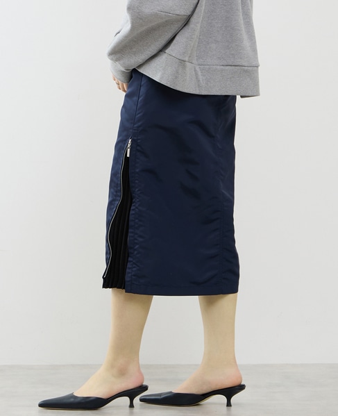≪撥水加工≫ミリタリーデザインサイドプリーツスカート 詳細画像 ネイビー 4
