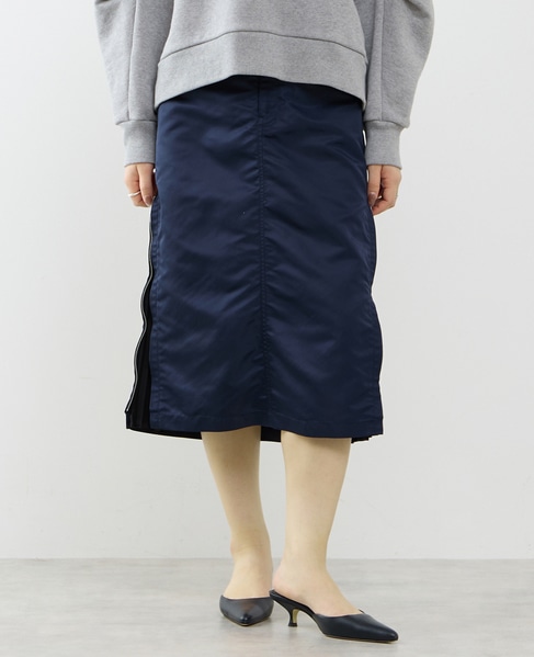 ≪撥水加工≫ミリタリーデザインサイドプリーツスカート 詳細画像 ネイビー 6